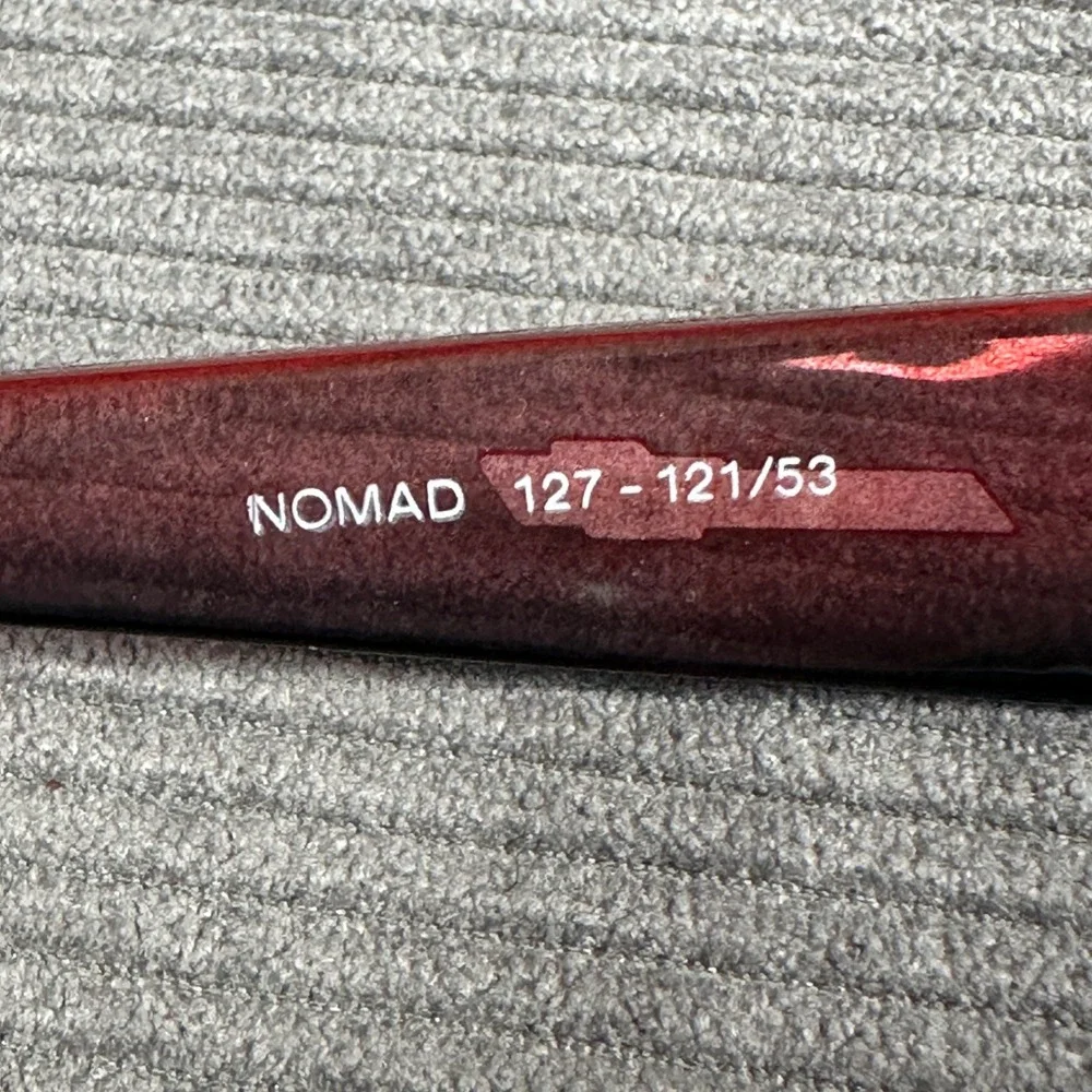 Arnette Nomad Y2K Sunglasses Red Translucent Wrap 127-121/53 Made Italy Vintage